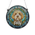 Cockapoo Apricot Memorial Stained Glass Effect Suncatcher